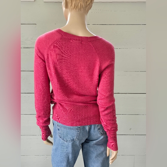 Mossimo Pink Pullover Loose Fit Sweater Women's Size Med - Picture 4 of 6